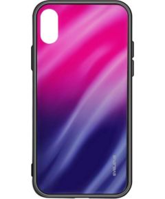 Evelatus Samsung A50 Water Ripple Gradient Color Anti-Explosion Tempered Glass Case  Gradient Pink-Purple