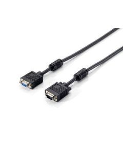 Equip VGA HD15m/HD15f with ferrite core 10m cable  