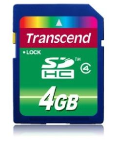 Transcend memory card SDHC 4GB Class 4