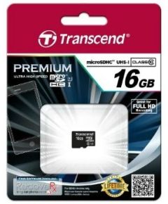 Transcend memory card Micro SDHC 16GB Class 10 UHS-I