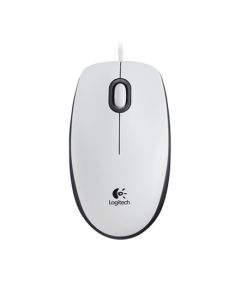 Logitech Mouse M100 Wired, No, White,