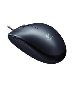 Logitech Mouse M100 Wired, No, Black,