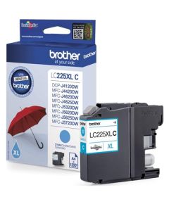 Brother LC-225XLC Ink Cartridge, Cyan