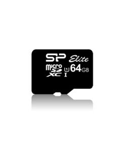 Silicon Power Elite UHS-I 64 GB, MicroSDXC, Flash memory class 10, SD adapter