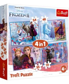 TREFL Pužļu komplekts "4 in 1" Frozen 2