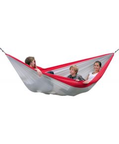 Amazonas Silk Traveller XXL (red-silver)  Travel Hammock, 320x230 cm, 200 kg