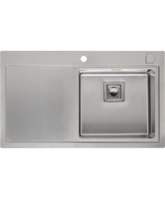 Reginox virtuves izlietne Phoenix 40 (L), viena bļoda ar plauktu, 860x510 mm, labā puse