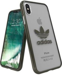 Adidas Clear Case Silikona Apvalks Priekš Apple iPhone X / XS Caurspīdīgs - Melns (EU Blister)