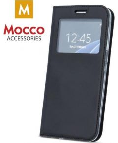 Mocco Smart Look Case Чехол Книжка с Окошком для телефона Huawei Honor Play Черный