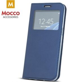 Mocco Smart Look Magnet Book Case Grāmatveida Maks Ar Lodziņu Telefonam Apple iPhone X Zils