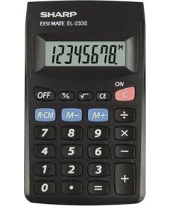 Sharp SH-EL233SBBK Карман Mini Kалькулятор черный