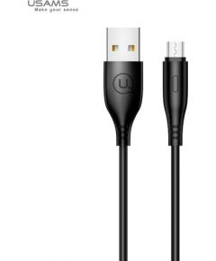 Usams US-SJ268 U18 Flexi PVC Универсальный Micro USB на USB Кабель Данных и Заряда 2А с Круглым коннектором Черный