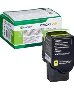 Lexmark C242XY0 Yellow Extra High Yield Return Programme Toner Cartridge