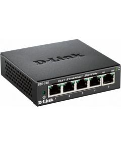 D-LINK 5-port 10/100 Metal Housing Deskt