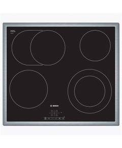 Bosch Hob PKN645B17 Electric, Number of burners/cooking zones 4, Black, Display, Timer