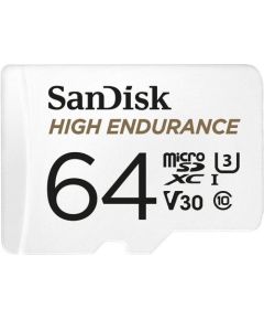 SANDISK 64GB MAX ENDURANCE microSDHC Card with Adapter