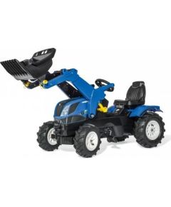 Rolly Toys Traktors ar pedāļiem rollyFarmtrac New Holland ar kausu un piepuš. riteņ, 611270 ( 3 - 8 gadiem) Vācija