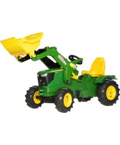 Rolly Toys Трактор педальный с ковшом (надувн. колеса)  rollyFarmtrac  John Deere 6210R (3-8 лет) Германия 611002