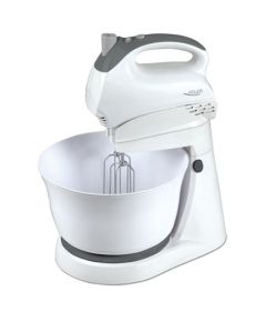 Hand Mixer Adler AD 4202 White, Hand Mixer, 300 W, Number of speeds 5, Shaft material Stainless steel