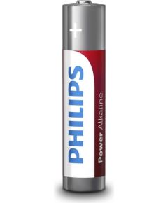 PHILIPS baterijas Power Alkaline, iepakojumā 4 gab - LR03P4F/10