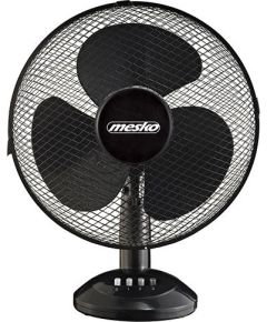 Mesko Fan MS 7310 Table Fan, Number of speeds 3, 45 W, Oscillation, Diameter 40 cm, Black Вентиляторы