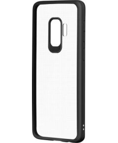 Devia Pure Style Aizmugurējais Silikona Apvalks priekš Samsung G960 Galaxy S9 Caurspīdīgs - Melns