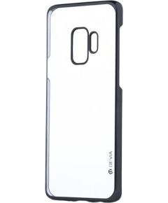 Devia Glitter Soft Силиконовый Чехол для Samsung G965 Galaxy S9 Plus Прозрачный - Черный