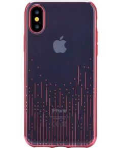 Devia Crystal Meteor Силиконовый Чехол с Кристалами Swarovsky для Apple iPhone X / XS Красный