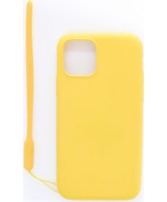 Evelatus  
       Apple  
       iPhone 11 Pro Soft Touch Silicone Case with Strap 
     Yellow