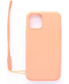 Evelatus  
       Apple  
       iPhone 11 Pro Soft Touch Silicone Case with Strap 
     Pink