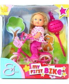 Simba Art.105731715B Evi Love My First Bike Kукла Evi с велосипедом и шлемиком