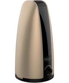 Humidifier Adler AD 7954 Gold, Type Ultrasonic, 18  W, Humidification capacity 100 ml/hr, Water tank capacity 1 L, Suitable for rooms up to 25 m²