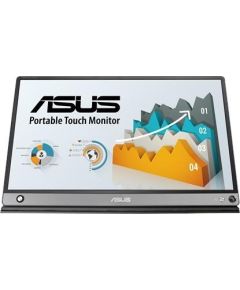 Asus MB16AMT Touchscreen, IPS, FHD, 16:9, 250 cd/m², Dark gray