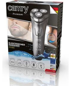 Camry Shaver CR 2925 Cordless, Charging time 1.5 h, Number of shaver heads/blades 3, Grey