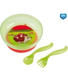 CANPOL BABIES plate with cutlery, 21/300