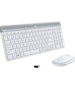 Logitech Slim Wireless Keyboard and Mouse Combo MK470-OFFWHITE-US INT'L-2.4GHZ-INTNL