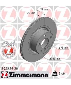 Zimmermann Bremžu disks 150.3495.20