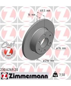 Zimmermann Bremžu disks 230.6269.20