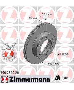 Zimmermann Bremžu disks 590.2820.20