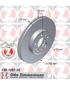 Zimmermann Bremžu disks 150.1297.20