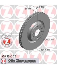 Zimmermann Bremžu disks 600.3243.20