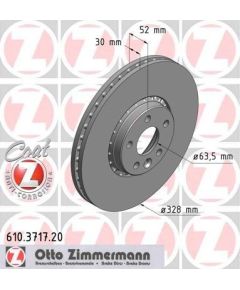 Zimmermann Bremžu disks 610.3717.20