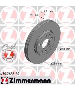 Zimmermann Bremžu disks 430.2638.20