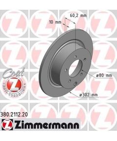 Zimmermann Bremžu disks 380.2112.20