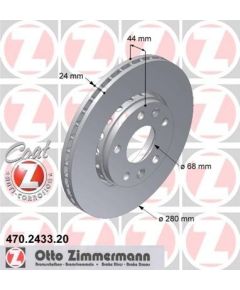 Zimmermann Bremžu disks 470.2433.20