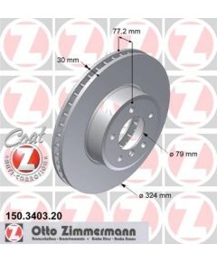 Zimmermann Bremžu disks 150.3403.20