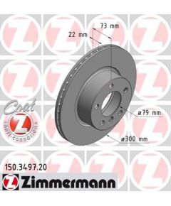 Zimmermann Bremžu disks 150.3497.20