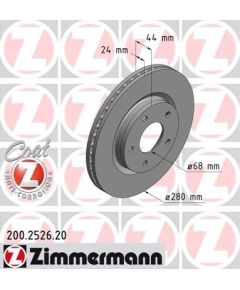 Zimmermann Bremžu disks 200.2526.20