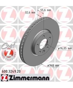 Zimmermann Bremžu disks 600.3249.20