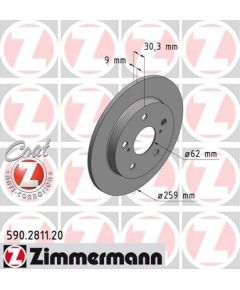 Zimmermann Bremžu disks 590.2811.20